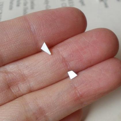 Tiny Quadrilateral Earring Studs, Simple Earring..