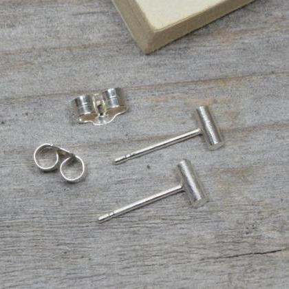 Small Stick Earring Studs, Simple Bar Earring..