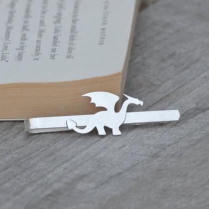 Dragon Tie Clip In Solid Sterling S..
