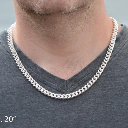 Sterling Silver Chain For Man, Silv..