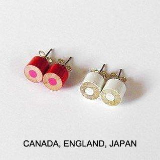 Color Pencil Ear Studs, Country Flags (brazil,..