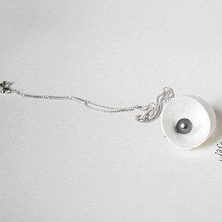 Cocoon And Pearl Necklace, Handmade In England By..