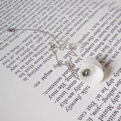 Cocoon And Pearl Necklace, Handmade In England By..