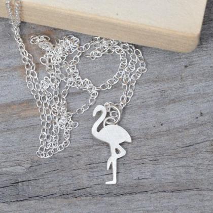 Flamingo Necklace, Animal Necklace Handmade In..