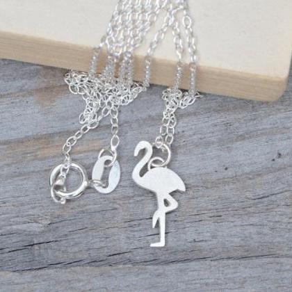 Flamingo Necklace, Animal Necklace Handmade In..
