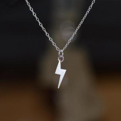 Lightning Bolt Necklace, Weather Forecast Necklace..