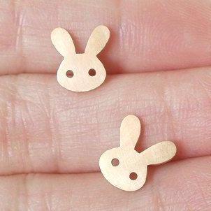 Bunny Rabbit Earring Studs With Straight Ears In..