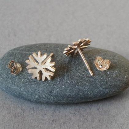 Snowflake Earring Studs, Weather Forecast Earring..