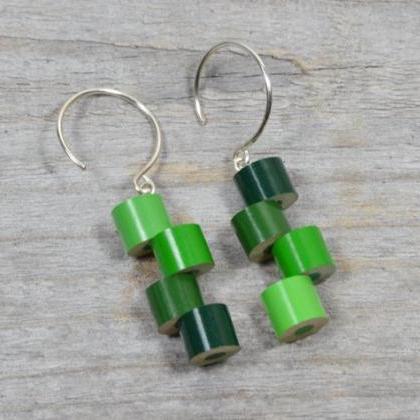 Color Pencil Earrings, Color Theme: Spring, A..