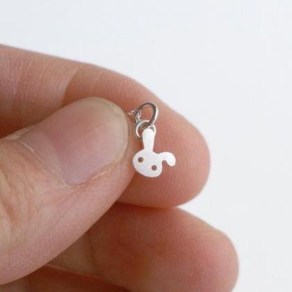 Bunny Rabbit Necklace, Floppy Ear Rabbit Necklace,..