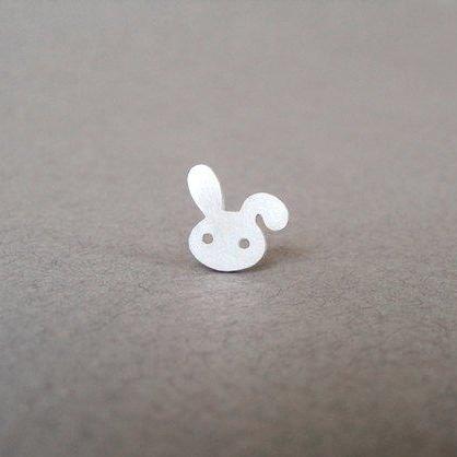 Bunny Rabbit Pin, Bunny Rabbit Lapel Pin, Bunny..