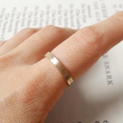 Slim Wedding Band In 9ct Yellow Gold, Simple..