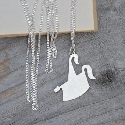 Obby Oss Necklace, May Day Necklace In Sterling..