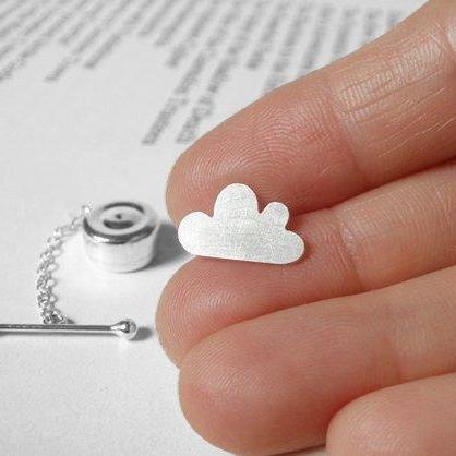 Fluffy Cloud Tie Tack From The Weat..
