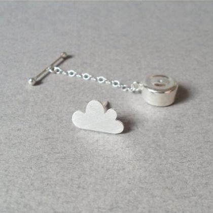 Fluffy Cloud Tie Tack From The Weat..