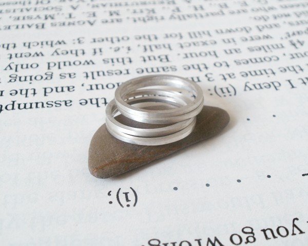 Stacking Ring In Sterling Silver, Everyday Jewelry Handmade In England