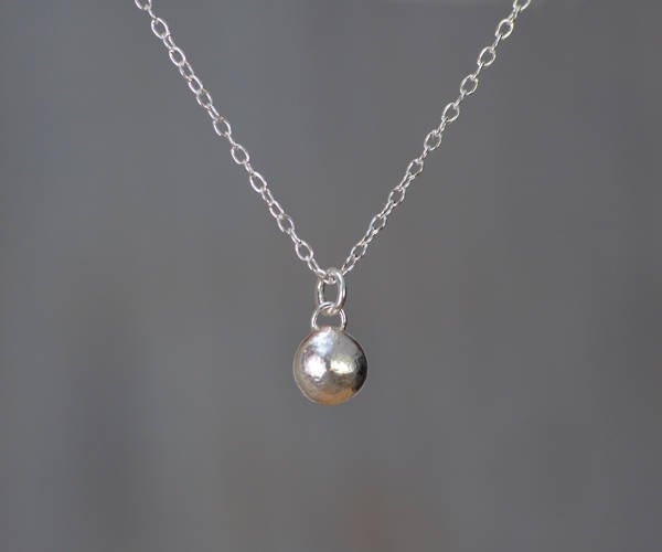 Silver Pebble Necklace, Gold Pebble Necklace, Bridesmaid Necklace, Handmade In The Uk