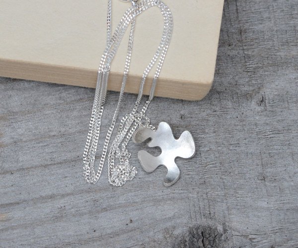 Petal Necklace, Flower Necklace In Sterling Silver, Handmade In The Uk