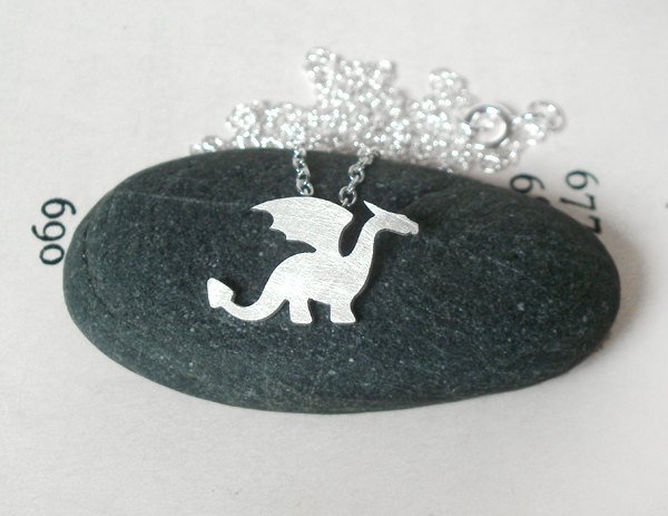 Dragon Necklace In Sterling Silver, Original Dragon Design, Handmade In The Uk By Huiyi Tan