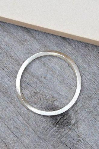 Inside Out Stacking Ring In Sterling Silver, Unique Stacking Ring For Everyday