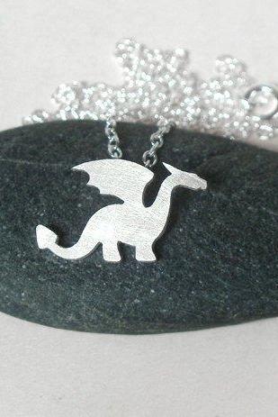 Dragon Necklace In Sterling Silver, Original Dragon Design, Handmade In The UK By Huiyi Tan